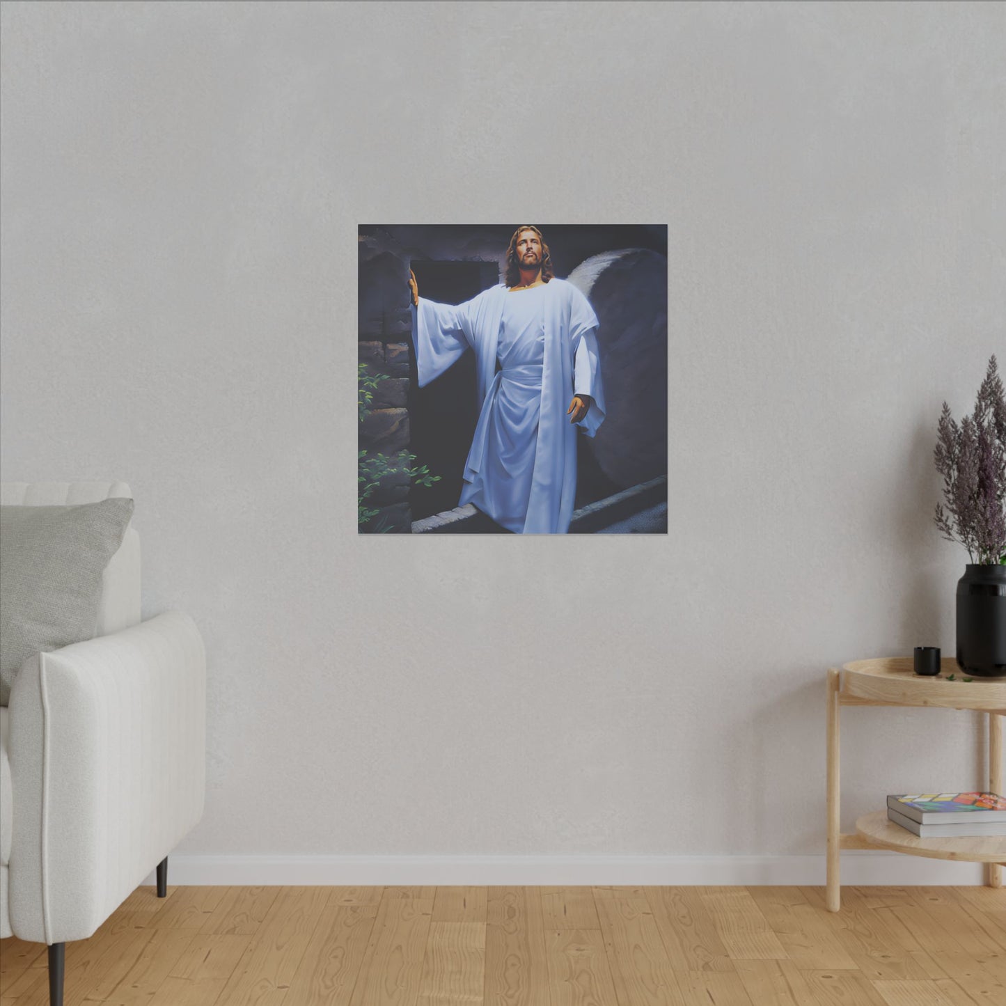 Canvas Art, Religious Home Decor, Christian Gift for Easter, Inspirational Wall Print, Spiritual Matte