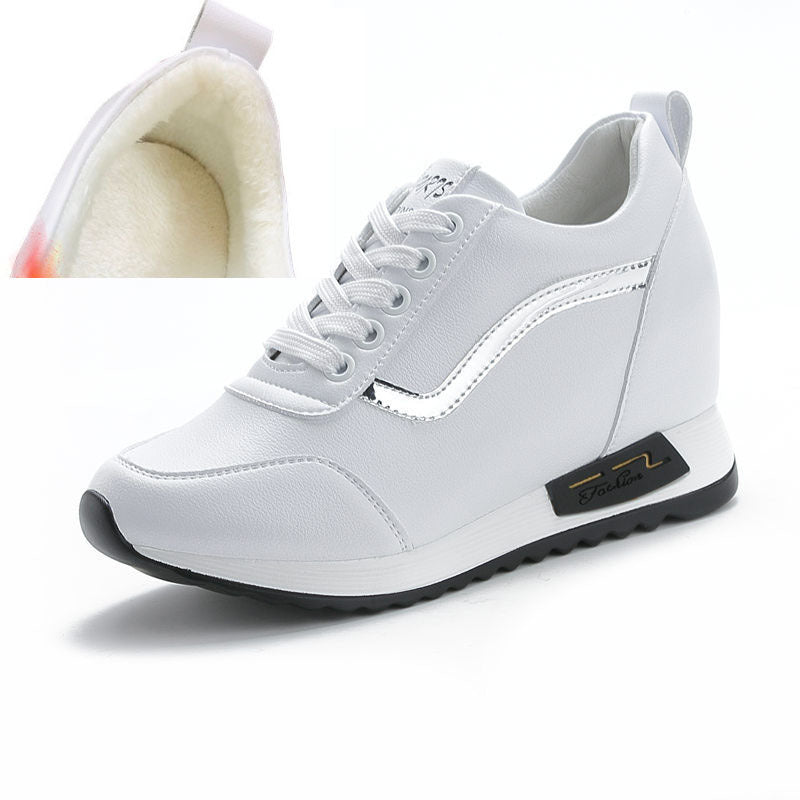 Women's New Casual Lace-up Sneakers For Inner Height Increase