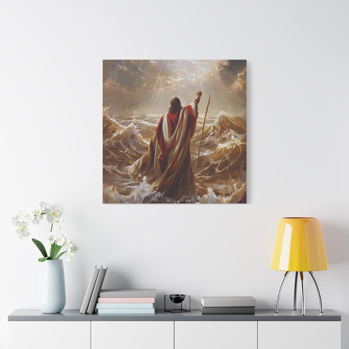 Christian  Art, Inspirational Religious Decor for Living Room, Office, Believers Gift, Spiritual Wall Decoration, Matte