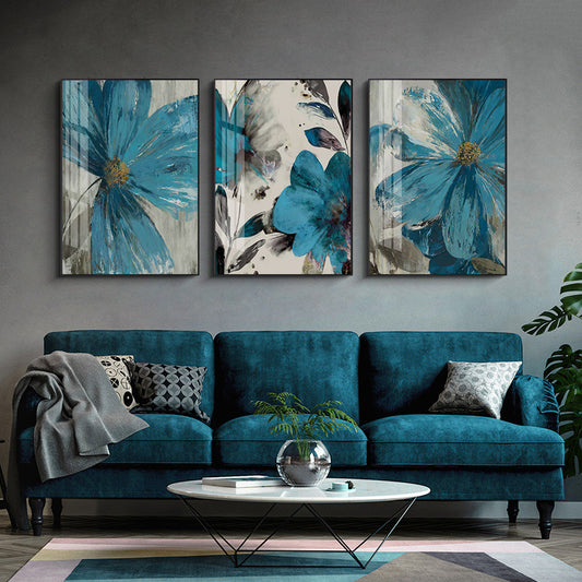 Simple Abstract Canvas  Oil Painting Plant Flowers
