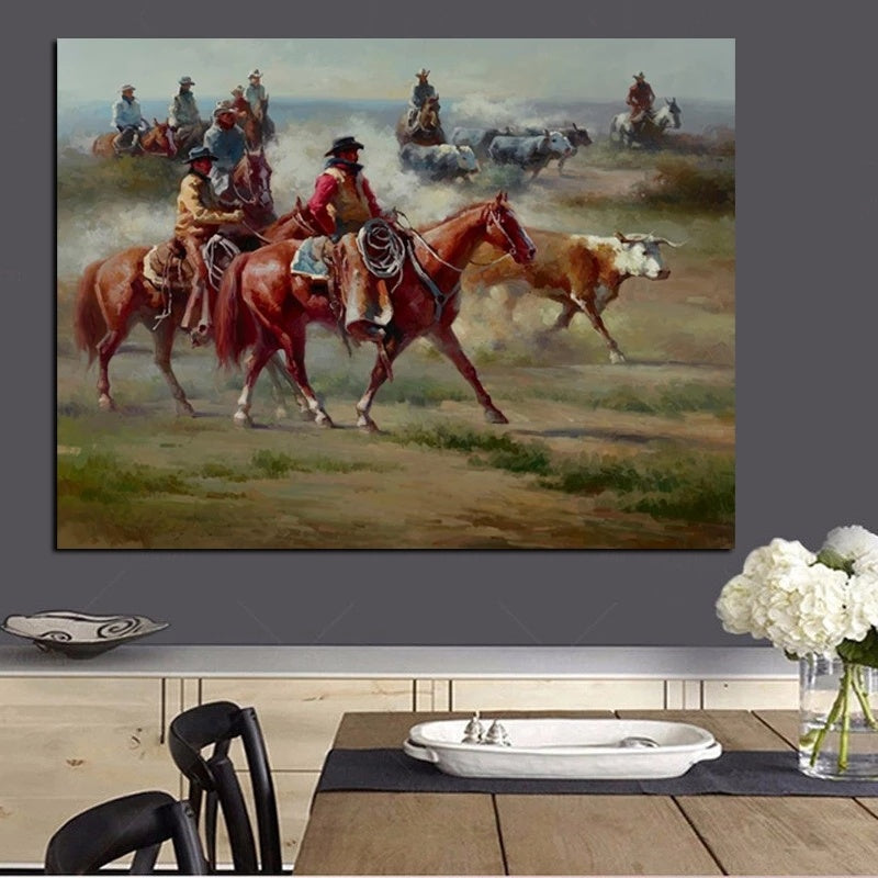 Canvas Painting Rustic Poster Printing Wall Art Picture