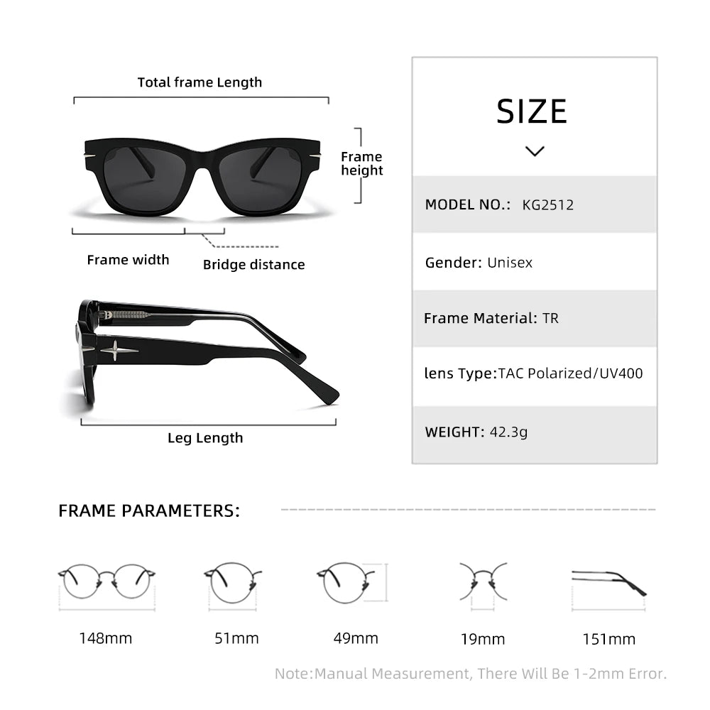 2025 new polarized sunglasses CP insert sunscreen travel riding driving mirror female stage performance party