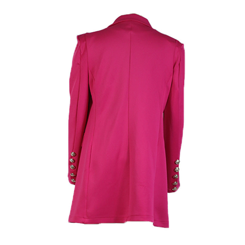 Women's Lapel Fashion Slim Double-breasted Coat