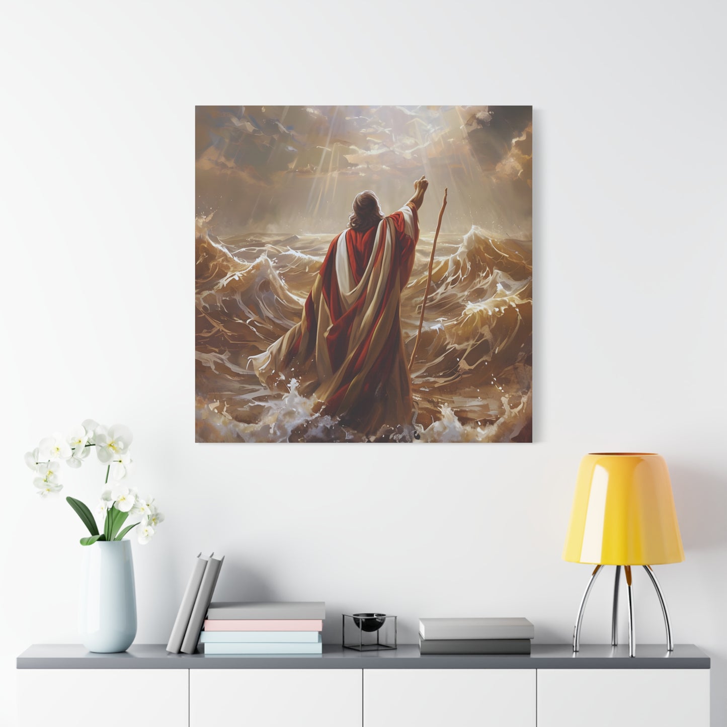 Christian  Art, Inspirational Religious Decor for Living Room, Office, Believers Gift, Spiritual Wall Decoration, Matte