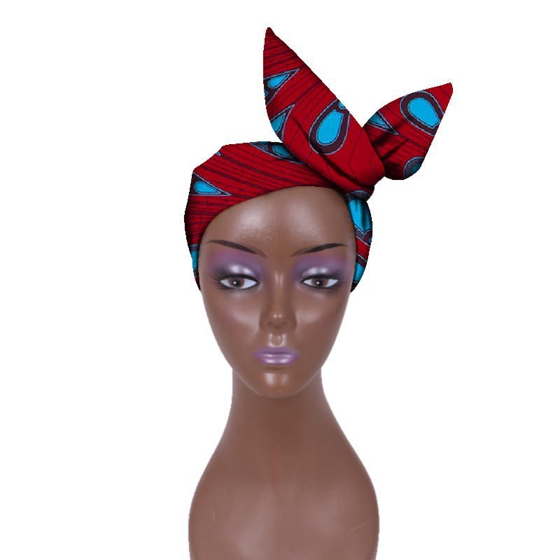 European And American Women's Batik Cloth Hair Band Ankara Fabric Hair Ring