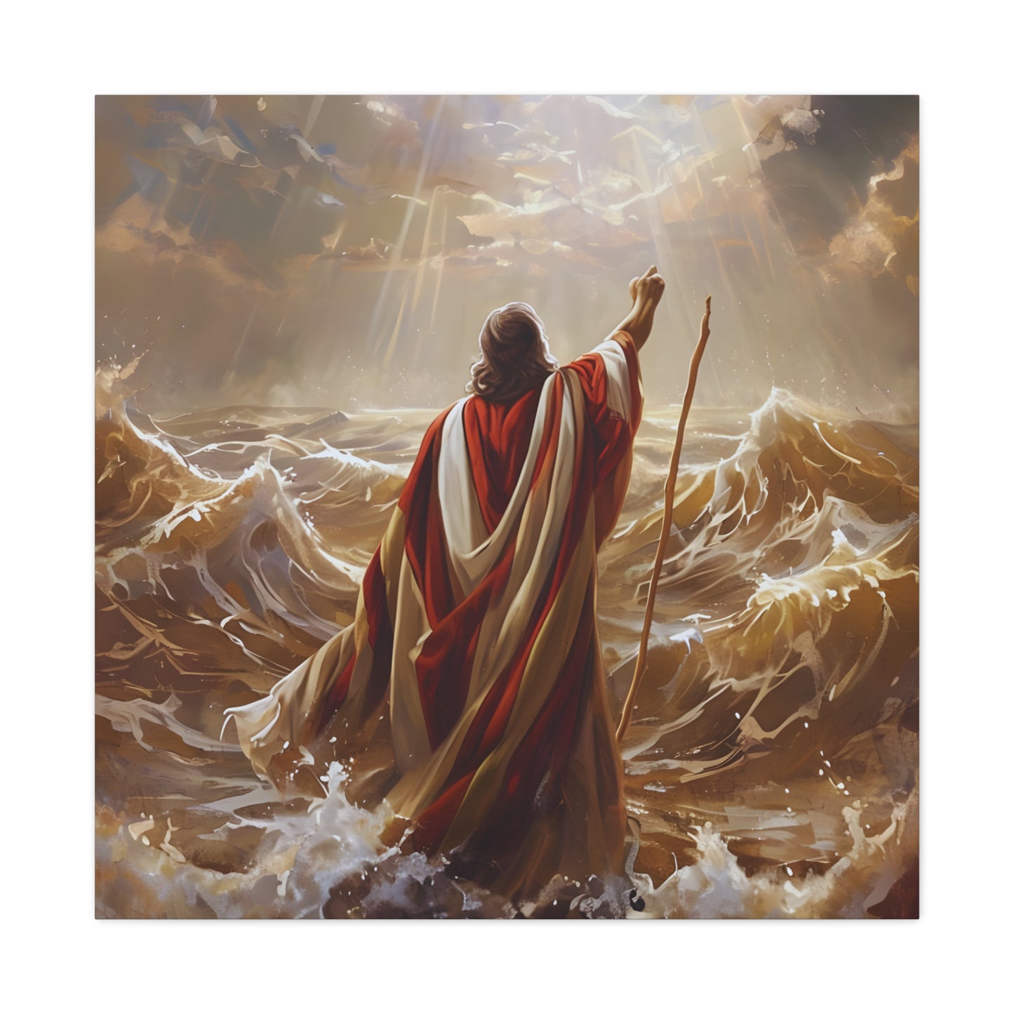 Christian  Art, Inspirational Religious Decor for Living Room, Office, Believers Gift, Spiritual Wall Decoration, Matte