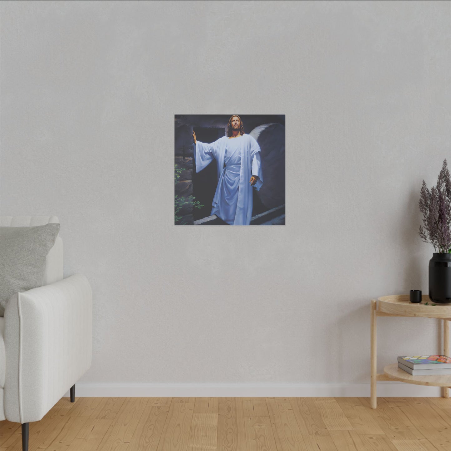Canvas Art, Religious Home Decor, Christian Gift for Easter, Inspirational Wall Print, Spiritual Matte
