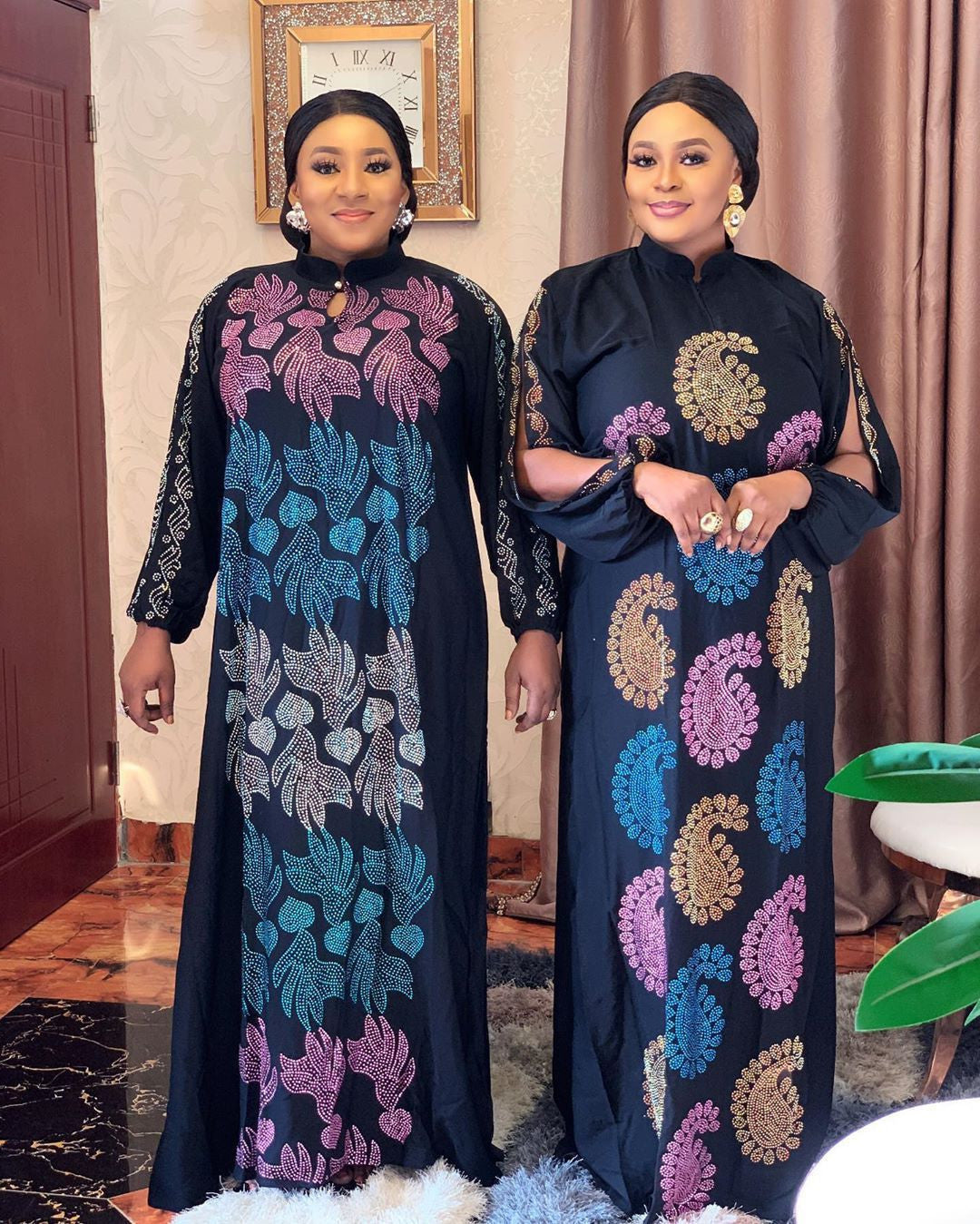 African Mom Plus Size Dress Stretch Color