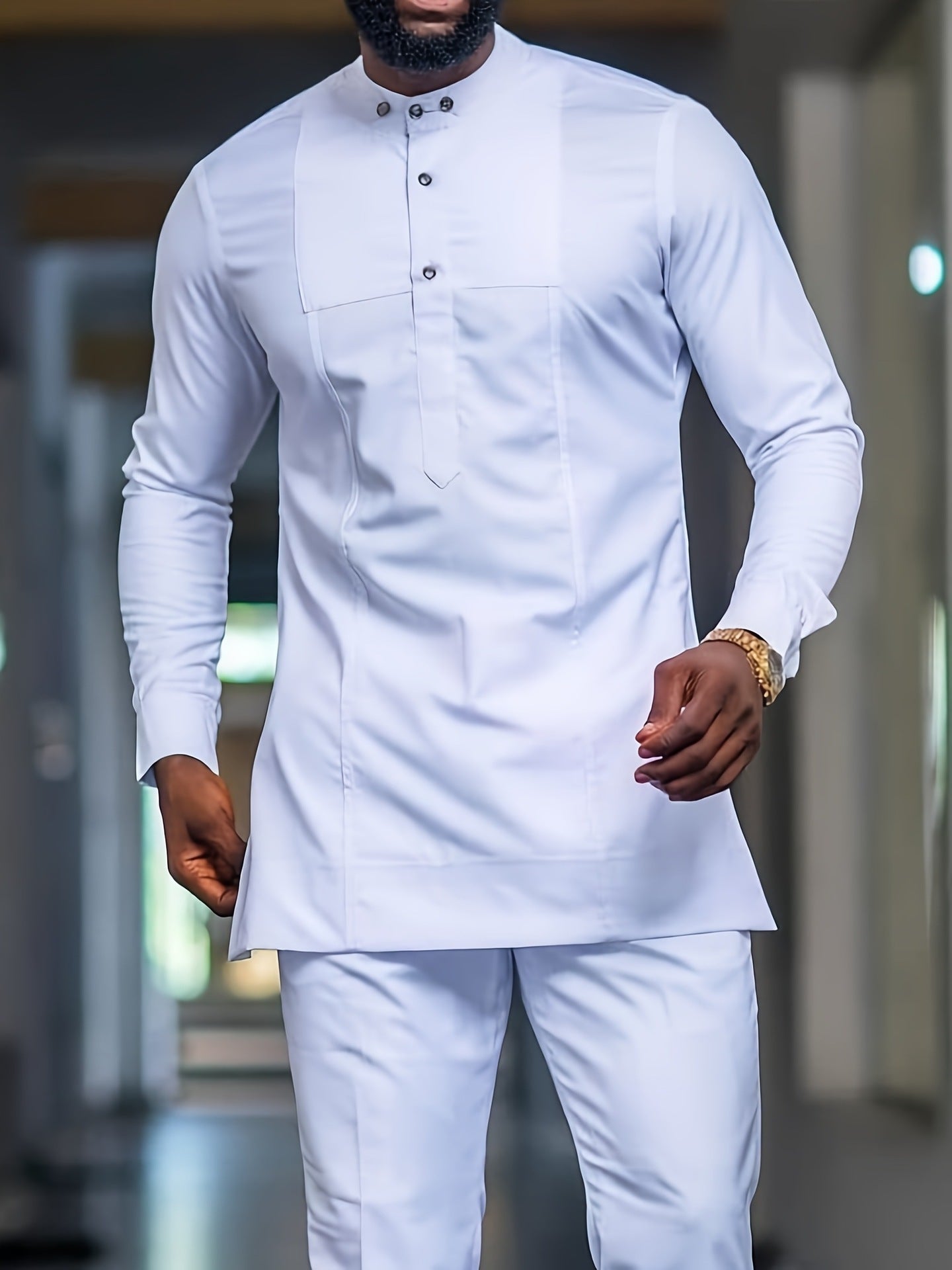 African Ethnic Style Men's Fashion Spring And Autumn Long Sleeve