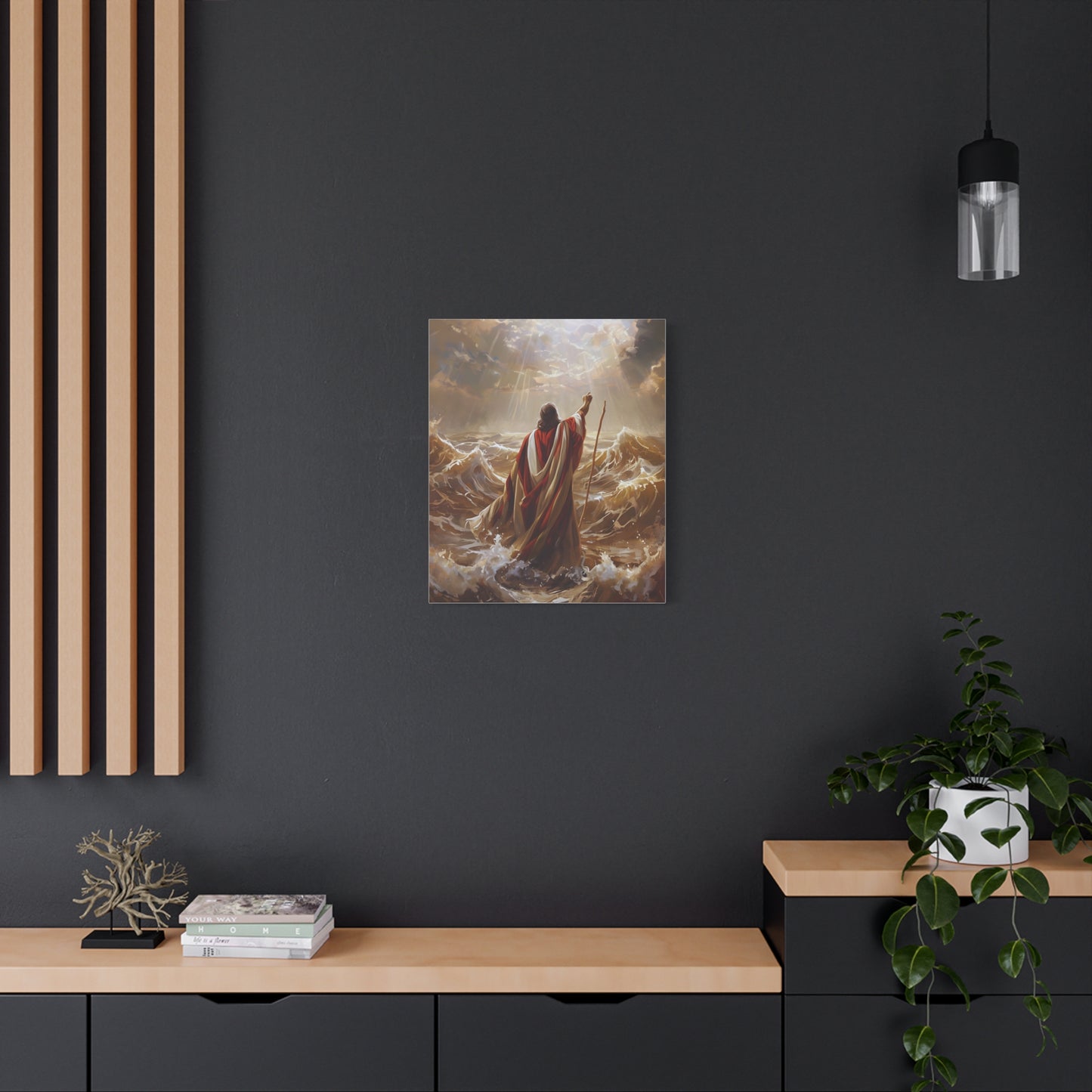 Christian  Art, Inspirational Religious Decor for Living Room, Office, Believers Gift, Spiritual Wall Decoration, Matte