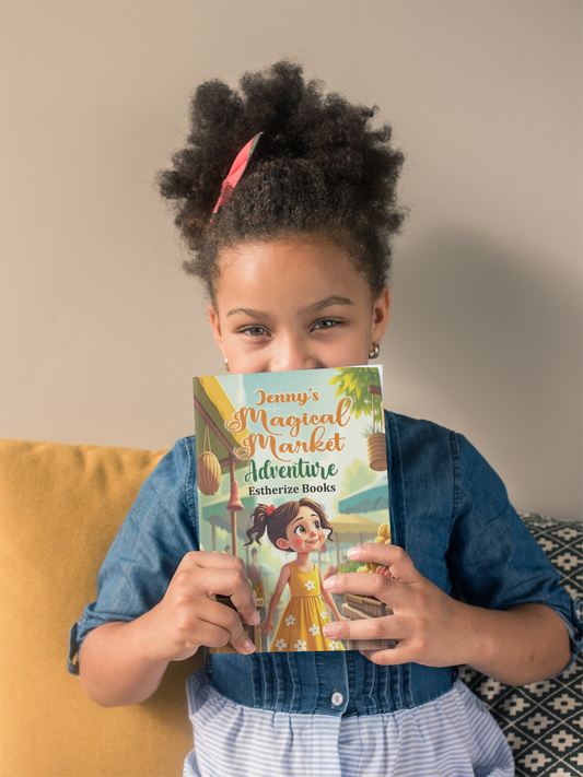 Jenny's Magical Market Adventure - Color Edition: Easy to Read child-friendly 50 pages color picture book about a nine year old girl going with her mom to the farmer's market for the fist time