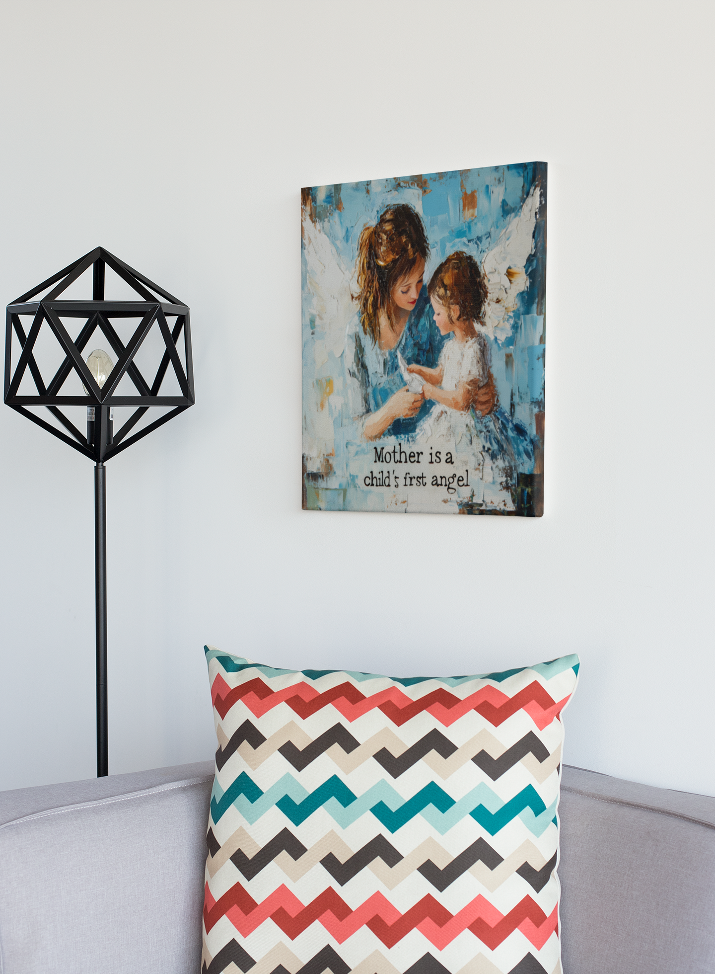 Canvas Art, Wall Art, Home Decor, Mother's Love Heartwarming Wall Décor for Moms, Inspirational Home Decoration, Gifts for Mother's Day