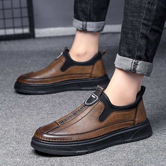 Solid Color Casual Men's Shoes Daily Travel Low Cut Round Head