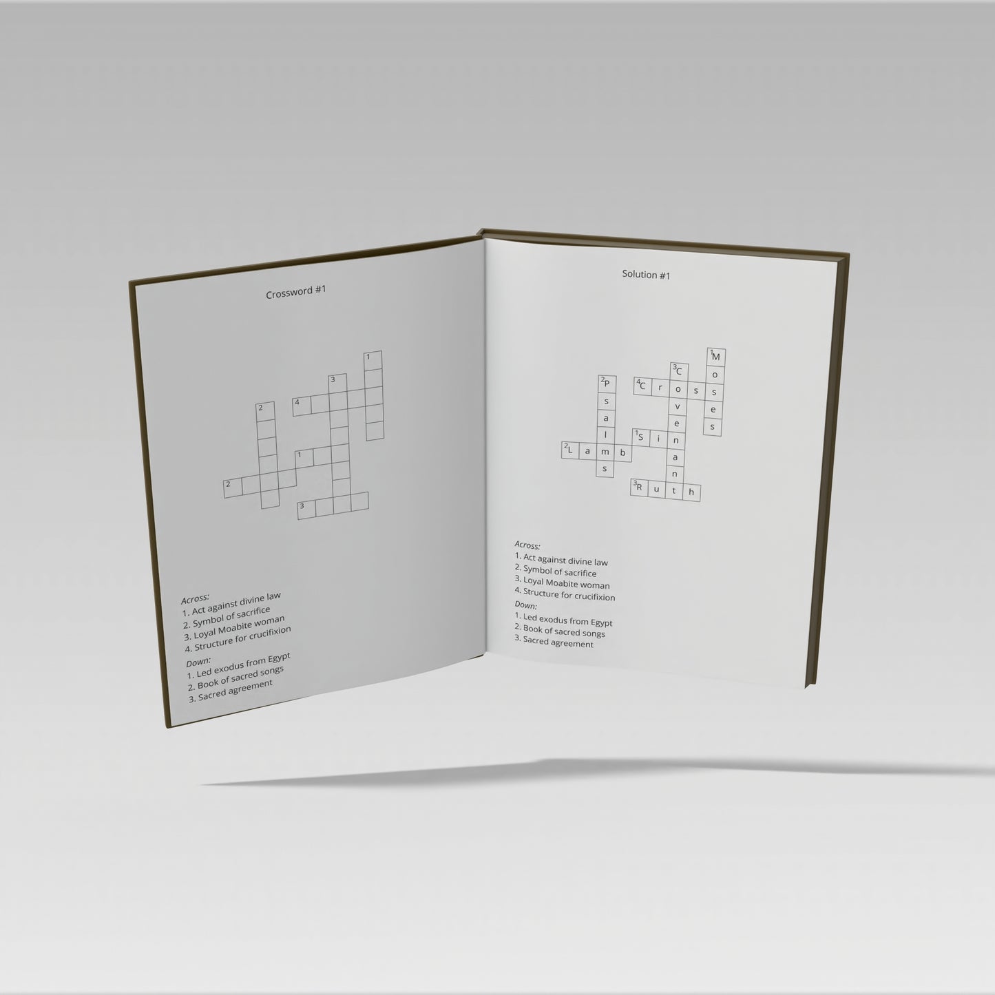 Christian Crossword Puzzles: Christian puzzles for Adults Seniors and Teens, 50 Puzzles, Easy to Read 6 x9 inches, 100 pages. Bible scripture, based ... Scripture-based puzzle book perfect anyone