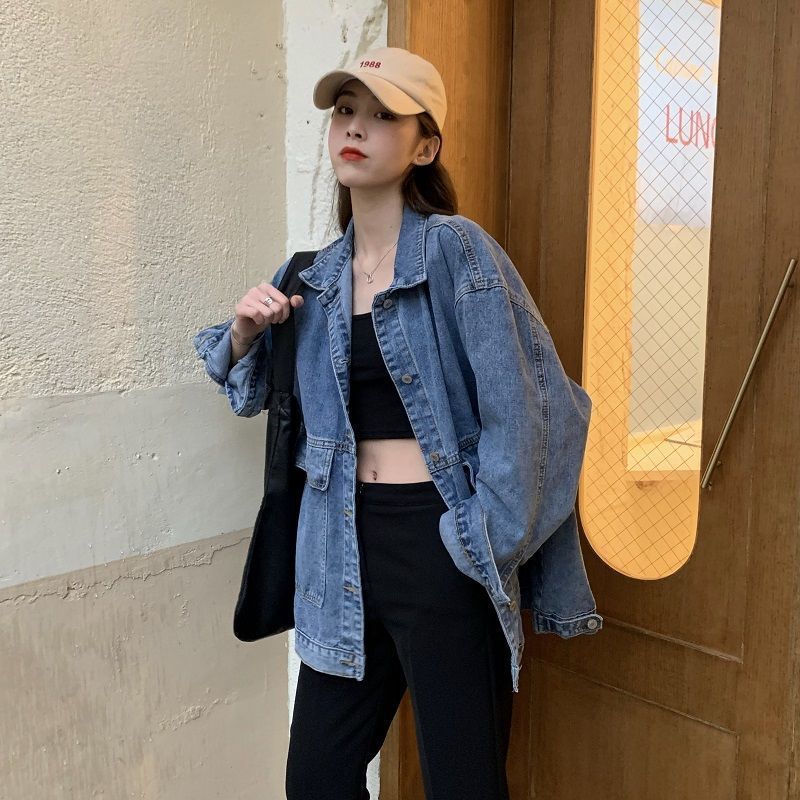 Denim Jacket Female Students Loose And Versatile