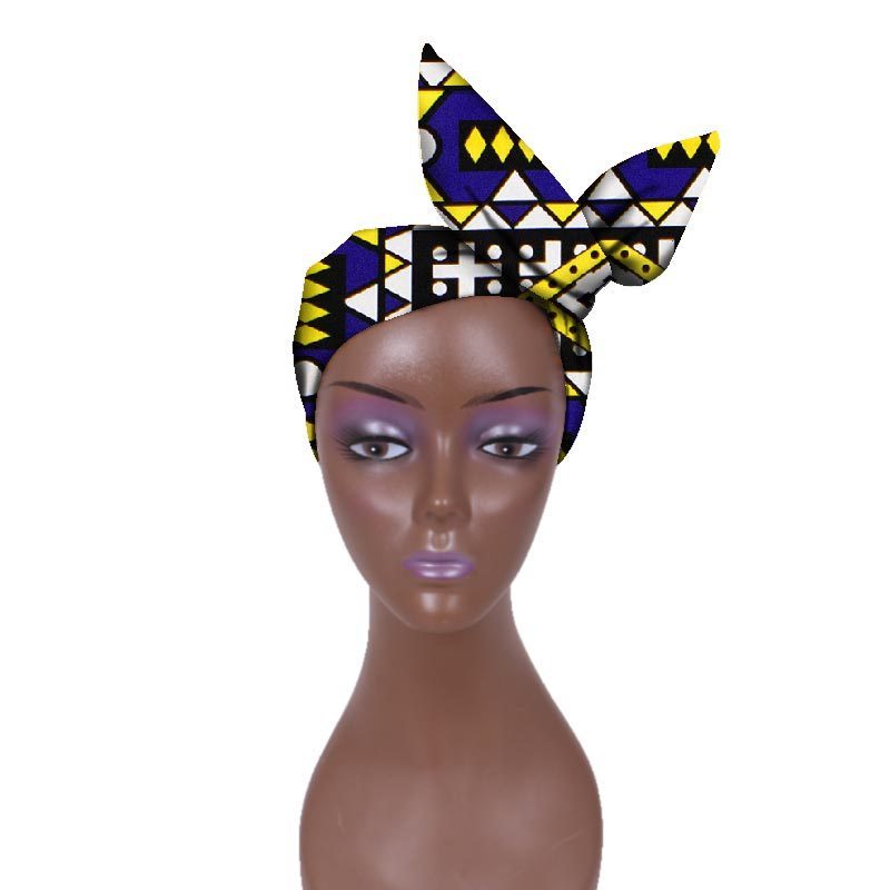European And American Women's Batik Cloth Hair Band Ankara Fabric Hair Ring