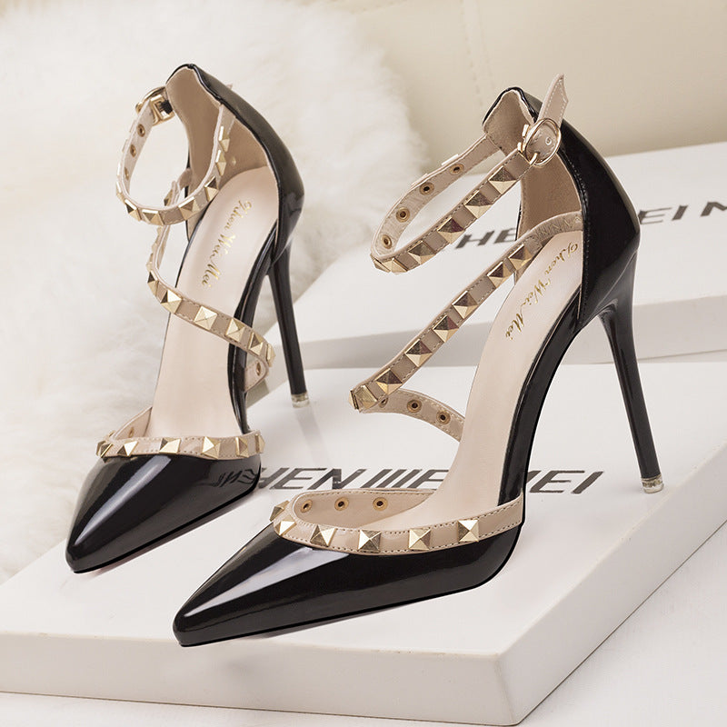 Women's Shallow Pointed Toe Stiletto High Heels