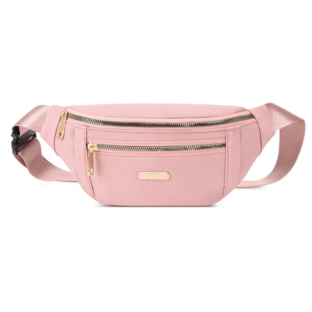 New Women Waist Bag Fanny Pack Zipper Oxford Chest Bags Female Money Pouch Travel Shoulder Purse Belly Pocket Hip Bum Portable