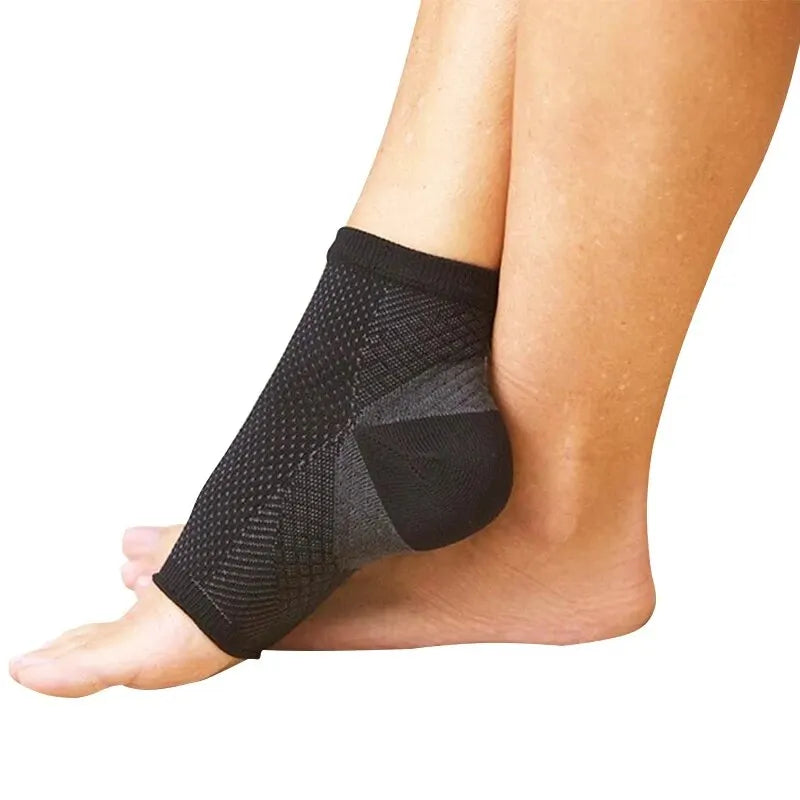 Plantar Fasciitis Compression Socks Best Ankle Compression Sleeve Nano Brace for Everyday Use Provides Arch Support Heel Pain