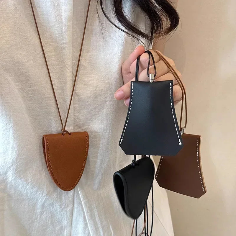 Neck Magnetic Multifunctional Leather Sunglasses Clip Necklace Women Outdoor Travel Portable Storage Hanging Rope Accessories