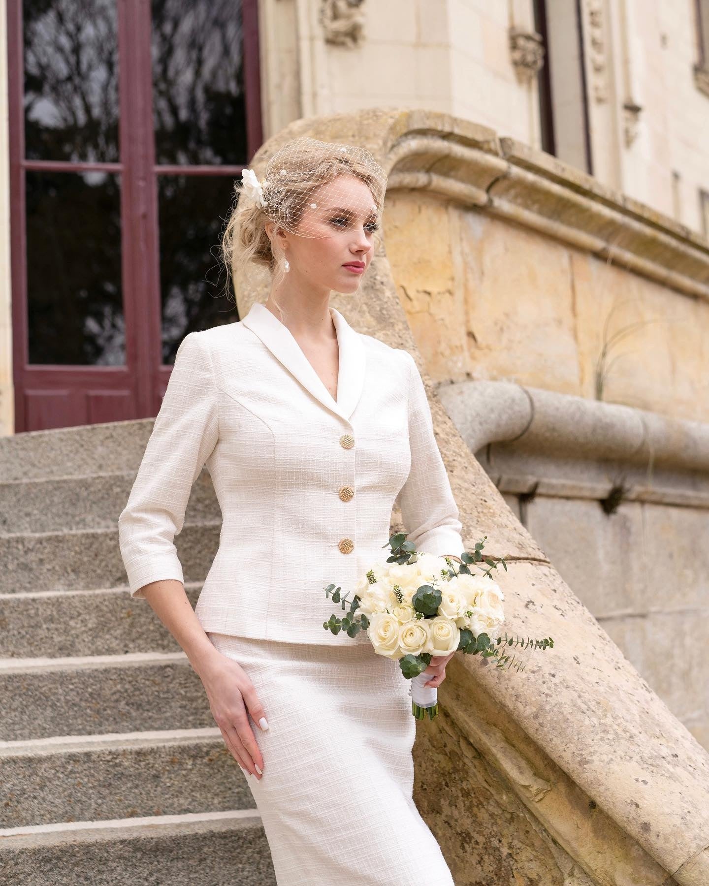 Suit Jacket Celebrity Skirt Professional Suit