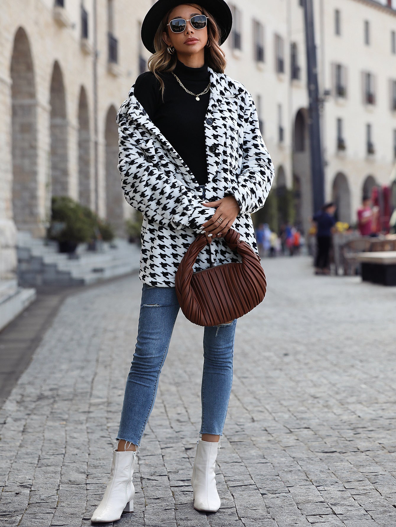 Fleece Casual Plush Women's Long Sleeve Loose Jacket