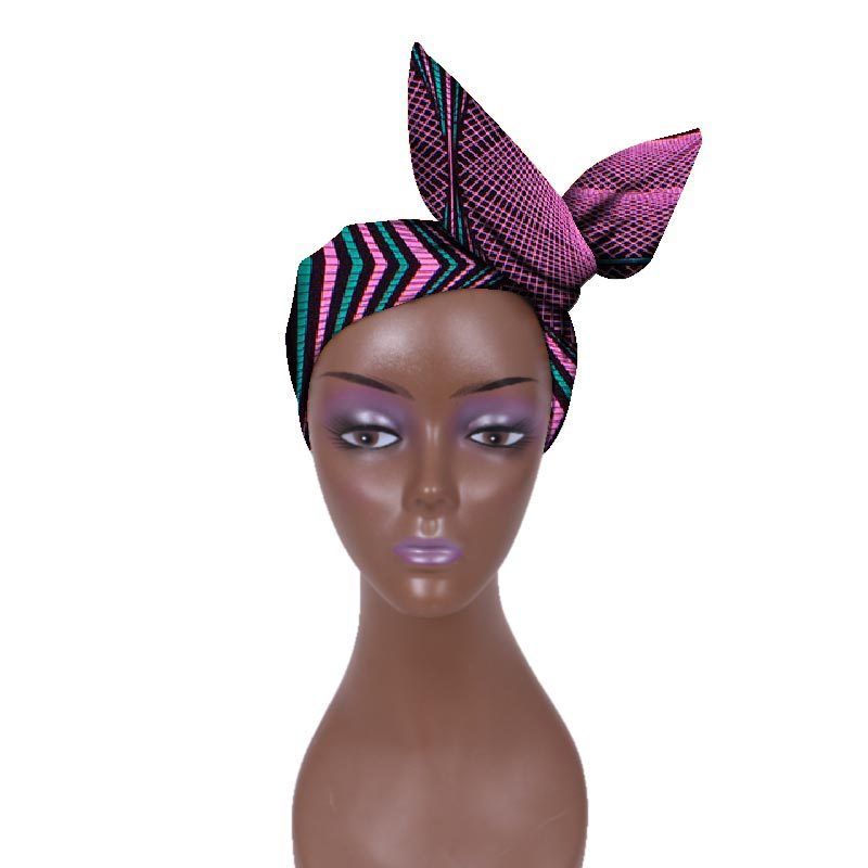 European And American Women's Batik Cloth Hair Band Ankara Fabric Hair Ring