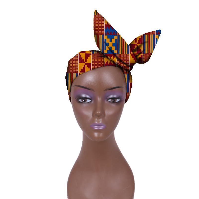 European And American Women's Batik Cloth Hair Band Ankara Fabric Hair Ring