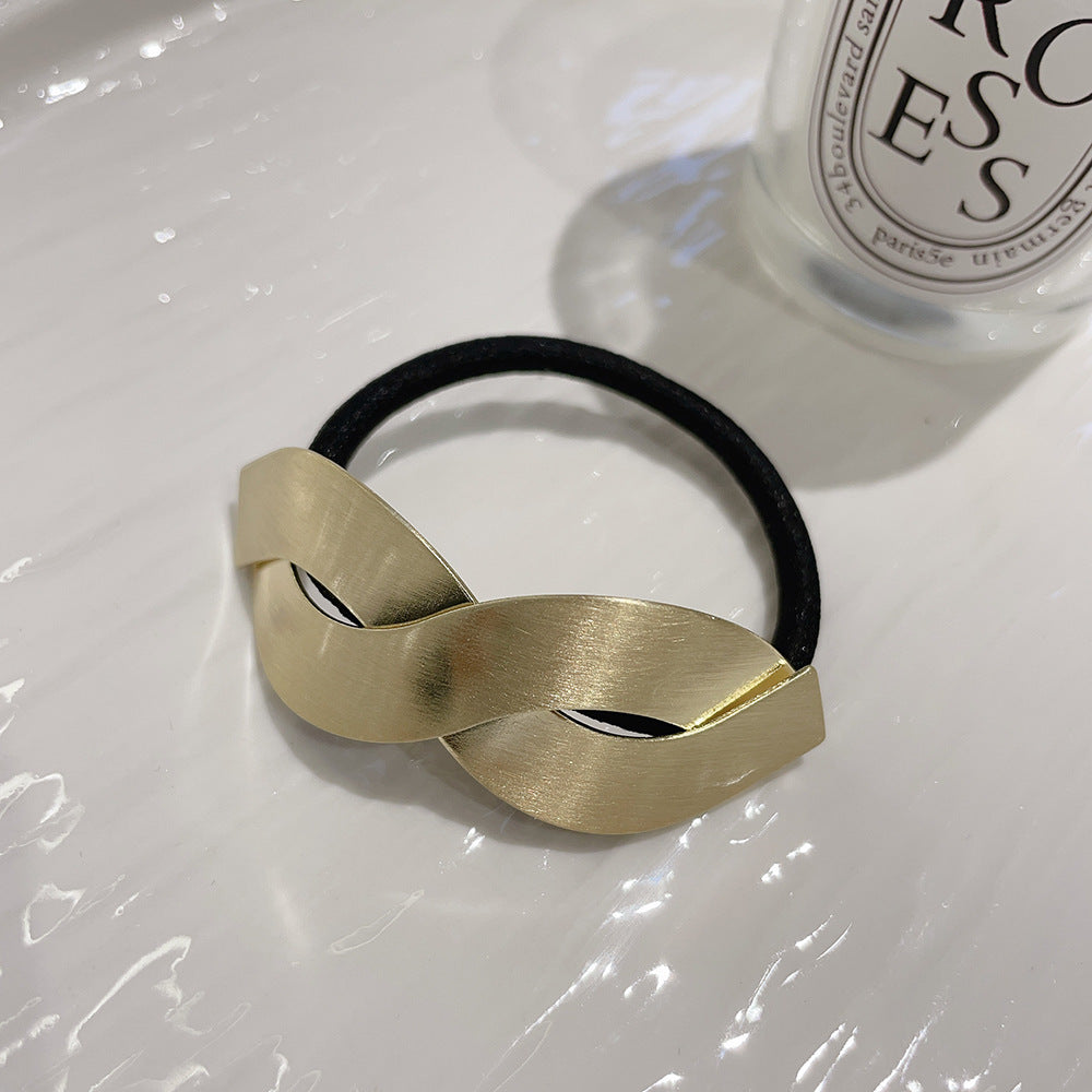 Metal 8-word Elegant Hair Band Simple And Light Luxury Hair Tie