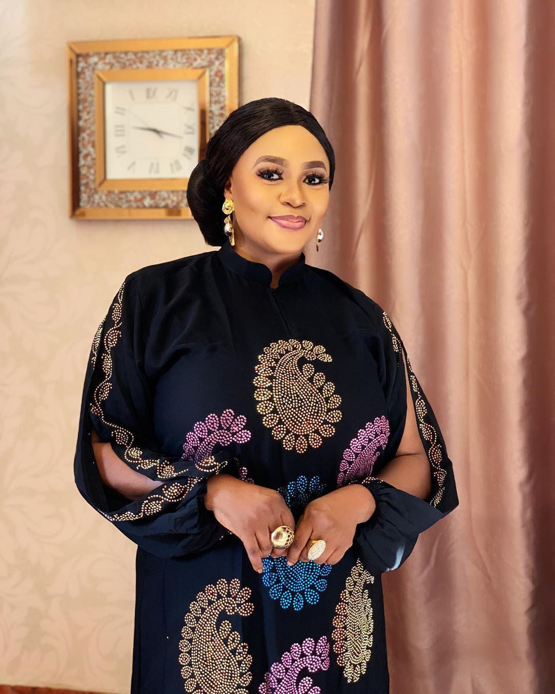 African Mom Plus Size Dress Stretch Color