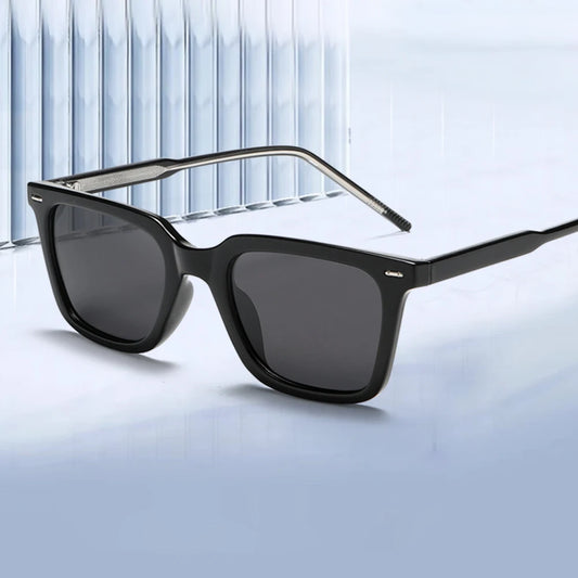New Polarized Sunglasses Men's and Women's High-end Face Shown Small CP Insert Leg Multicolor Frame Black Green